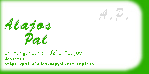 alajos pal business card